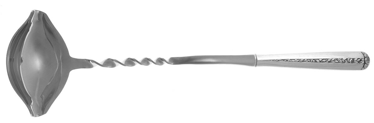 Rambler Rose (Sterling, 1937) Punch Ladle with Stainless Bowl HC by Towle Silver-1