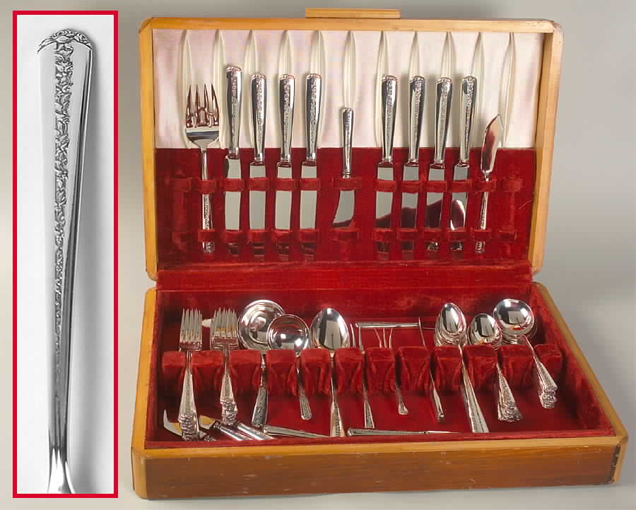 Rambler Rose (Sterling, 1937) 63 Piece Set by Towle Silver-1