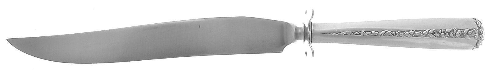 Rambler Rose (Sterling, 1937) Small Carving Knife W/Sterling Guard by Towle Silver-1