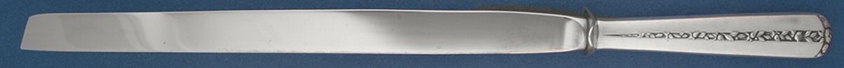 Rambler Rose (Sterling, 1937) Ham Slicer Knife, Stainless Blade by Towle Silver-1