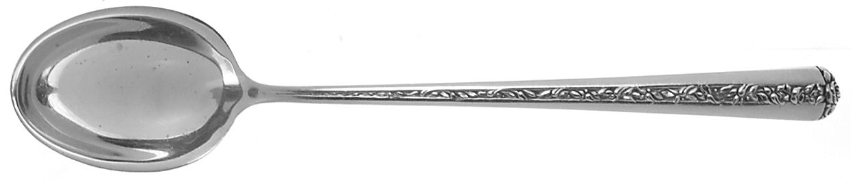 Rambler Rose (Sterling, 1937) Relish Spoon by Towle Silver-1