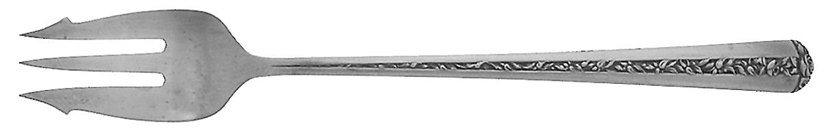 Rambler Rose (Sterling, 1937) Short Handle Pickle/Olive Fork by Towle Silver-1