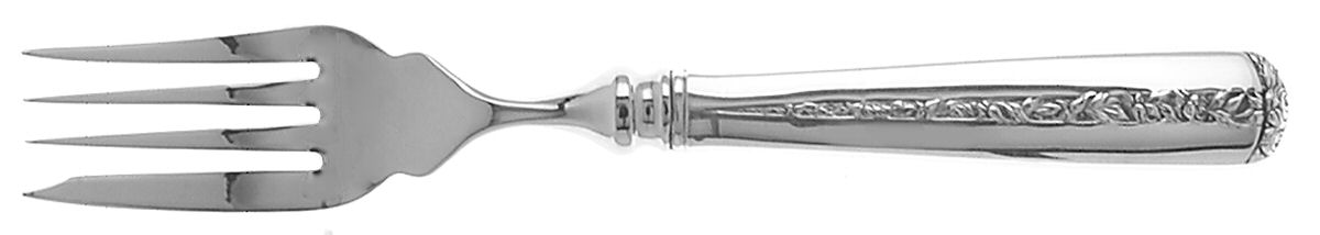 Rambler Rose (Sterling, 1937) Individual Hollow Fish Fork, Stainless Tines by Towle Silver-1
