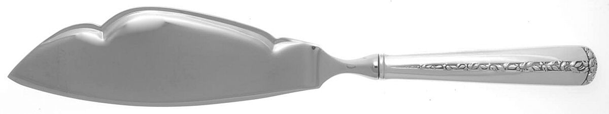 Rambler Rose (Sterling, 1937) Fish Serving Knife w/Unengraved Stainless Blade by Towle Silver-1