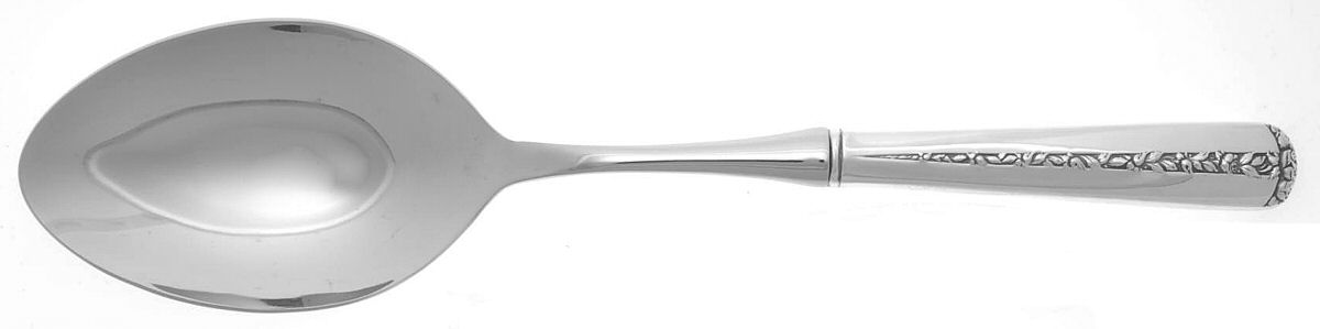 Rambler Rose (Sterling, 1937) Dressing Spoon with Stainless Bowl by Towle Silver-1