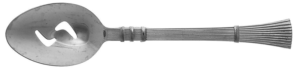 Reed (Stainless) Pierced Tablespoon (Serving Spoon) by Towle Silver-1