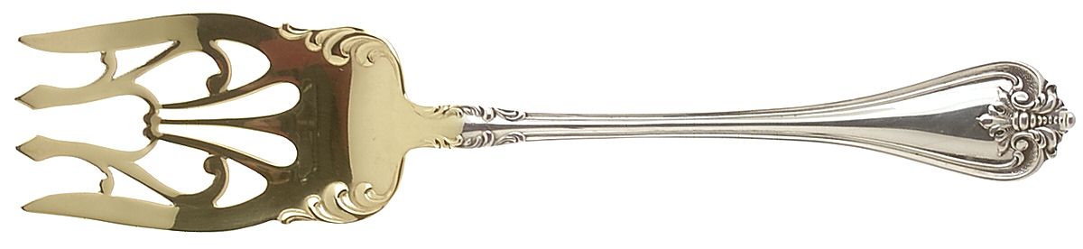 Richmond (Sterling, 1901, No Monograms) Medium Solid Cold Meat Serving Fork by Towle Silver-1