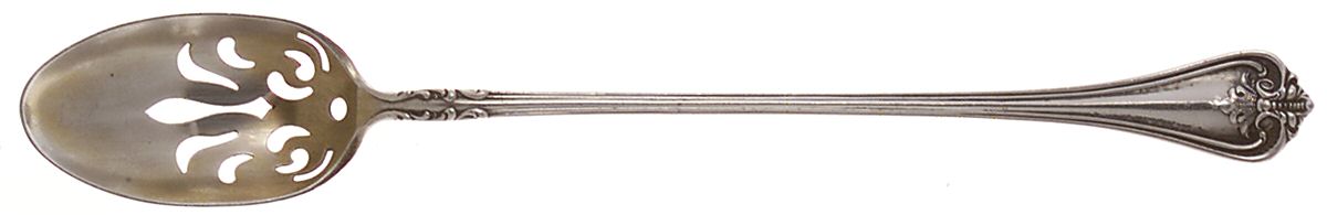 Richmond (Sterling, 1901, No Monograms) Pierced Bowl Long Handle Olive Spoon by Towle Silver-1