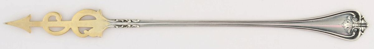 Richmond (Sterling, 1901, No Monograms) One Tine Butter Pick by Towle Silver-1