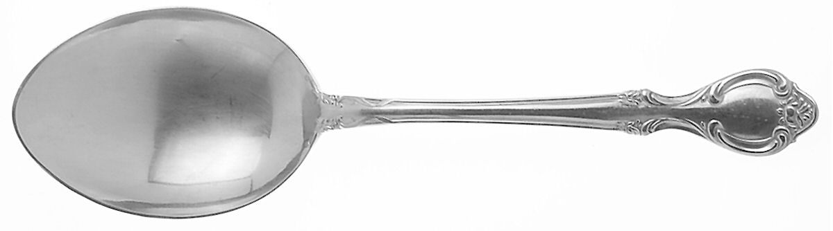 Rose Antique (Stainless) Solid Smooth Casserole Spoon by Towle Silver-1