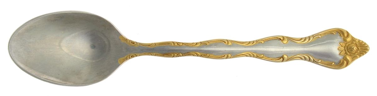 Rose Cascade (Stainless, Gold Accent) Teaspoon by Towle Silver-1