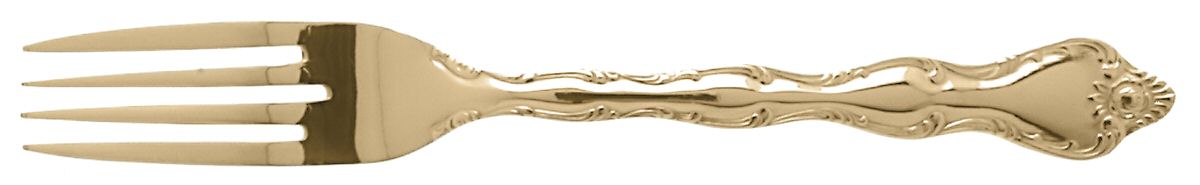 Rose Cascade Gold (Gold Electroplate) Fork by Towle Silver-1