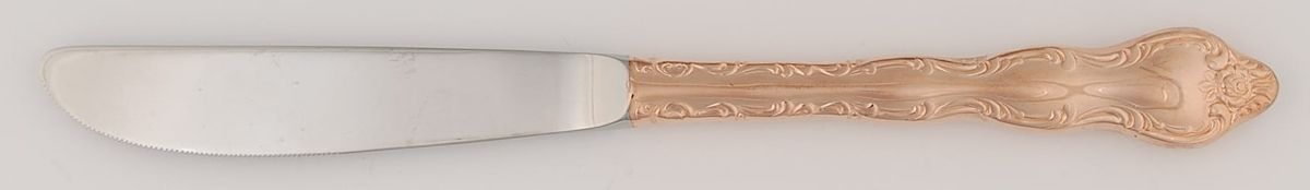 Rose Cascade-Rose Gold (Electroplate) Modern Solid Knife by Towle Silver-1