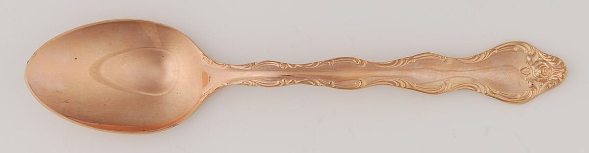 Rose Cascade-Rose Gold (Electroplate) Teaspoon by Towle Silver-1