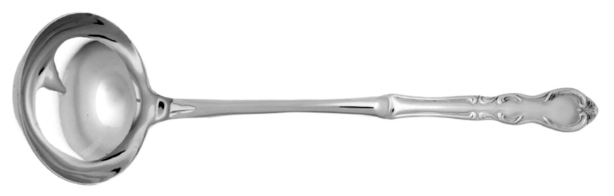 Romance (Stainless) Soup Ladle with Stainless Bowl HC by Towle Silver-1