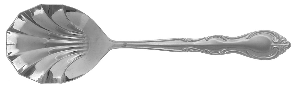 Romance (Stainless) Solid Shell Casserole Spoon by Towle Silver-1