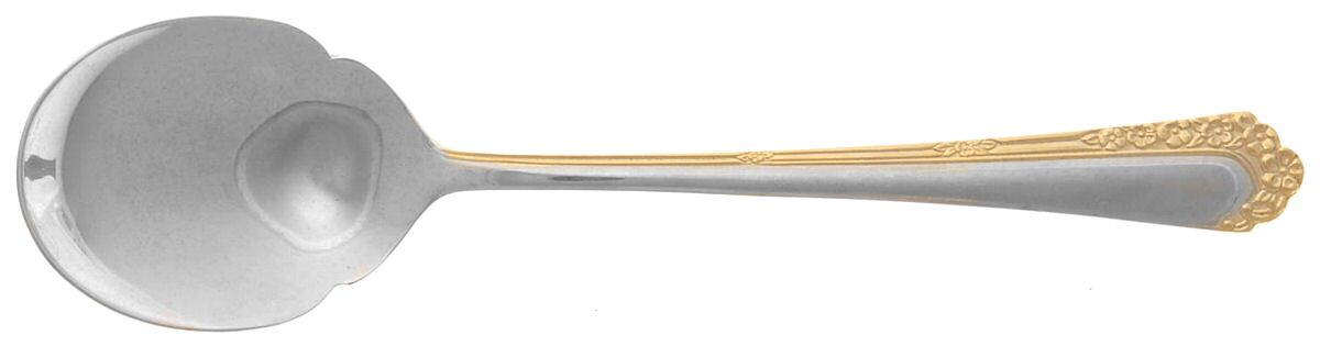 Royal Rose-Gold Accent Sugar Spoon by Towle Silver-1