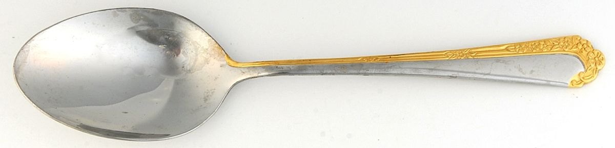 Royal Rose-Gold Accent Tablespoon (Serving Spoon) by Towle Silver-1