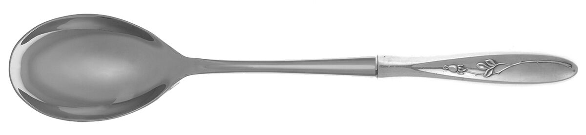 Rose Solitaire (Sterling, 1954) Dressing Spoon with Stainless Bowl HC by Towle Silver-1