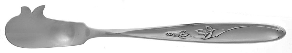 Rose Solitaire (Sterling, 1954) Solid Cheese Serving Pick by Towle Silver-1