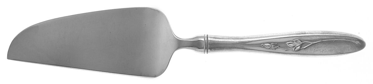 Rose Solitaire (Sterling, 1954) Cheese Knife with Stainless Blade by Towle Silver-1