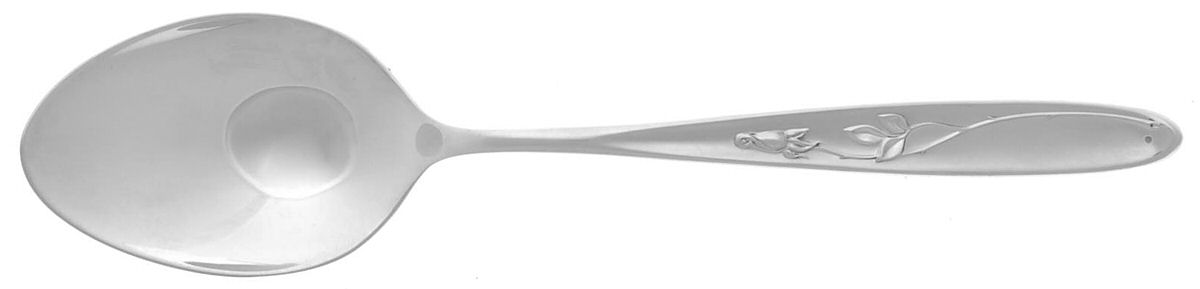 Rose Solitaire (Sterling, 1954) Tablespoon (Serving Spoon) by Towle Silver-1