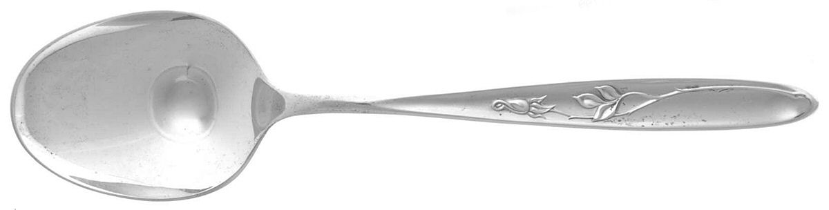 Rose Solitaire (Sterling, 1954) Dessert/Oval Soup Spoon by Towle Silver-1