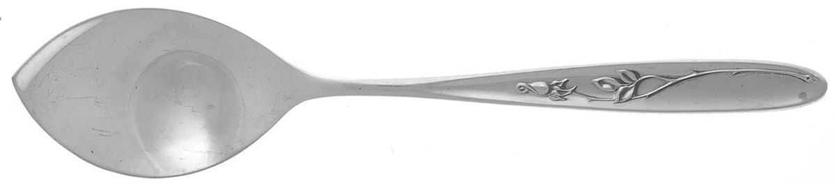 Rose Solitaire (Sterling, 1954) Large Solid Jelly Server by Towle Silver-1