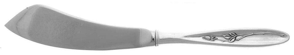 Rose Solitaire (Sterling, 1954) Hollow Handle Master Butter Knife by Towle Silver-1