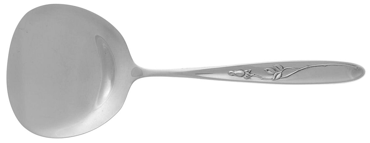 Rose Solitaire (Sterling, 1954) Solid Bon Bon Spoon by Towle Silver-1