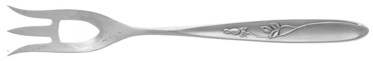 Rose Solitaire (Sterling, 1954) Lemon Fork by Towle Silver-1