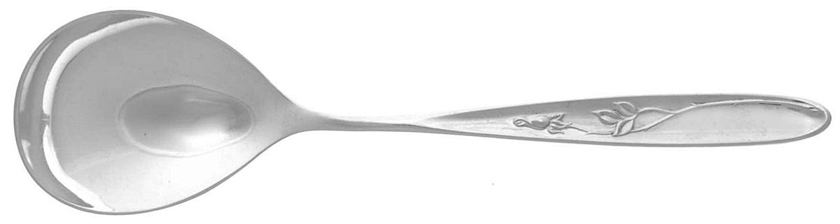 Rose Solitaire (Sterling, 1954) Sugar Spoon by Towle Silver-1