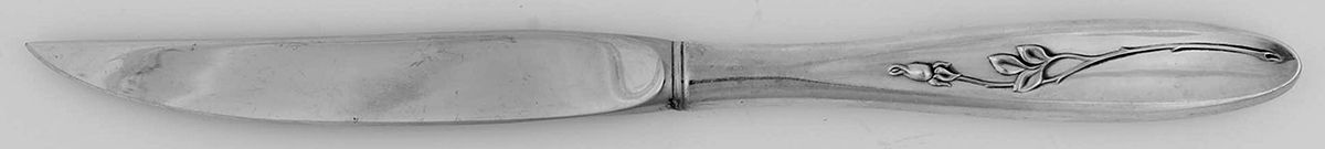Rose Solitaire (Sterling, 1954) Individual Steak Knife Hollow Handle by Towle Silver-1