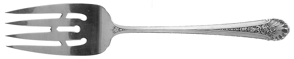 Royal Windsor (Sterling, 1935) Small Solid Cold Meat Serving Fork by Towle Silver-1