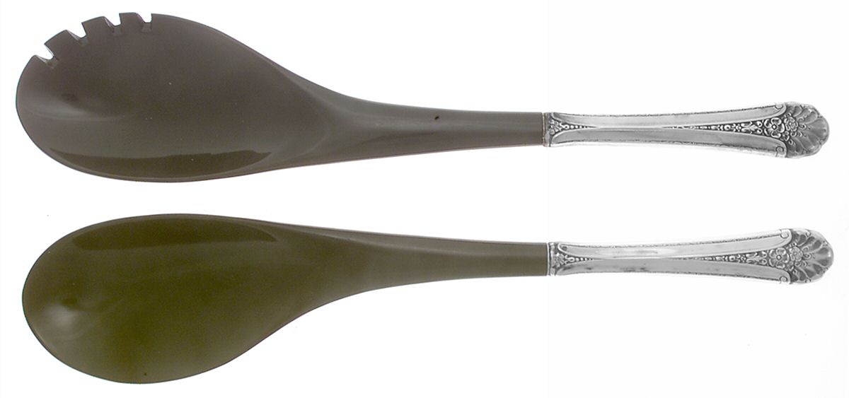 Royal Windsor (Sterling, 1935) Plastic Bowl 2-Piece Salad Set by Towle Silver-1