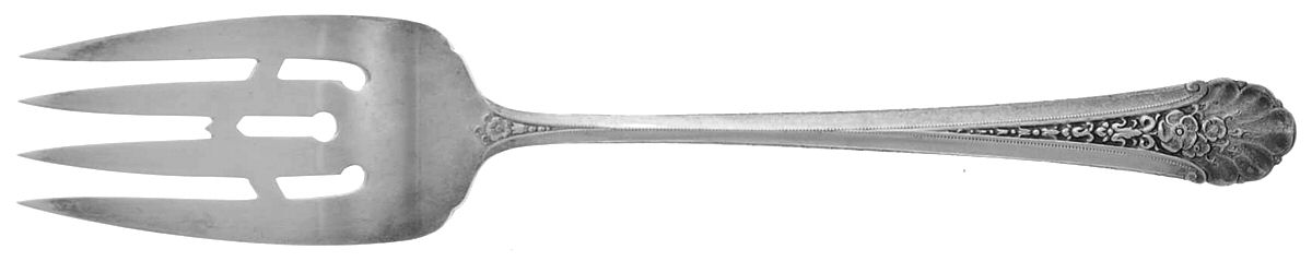 Royal Windsor (Sterling, 1935) Medium Solid Cold Meat Serving Fork by Towle Silver-1