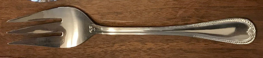 Royalty  Large Solid Cold Meat Serving Fork by Towle Silver-1