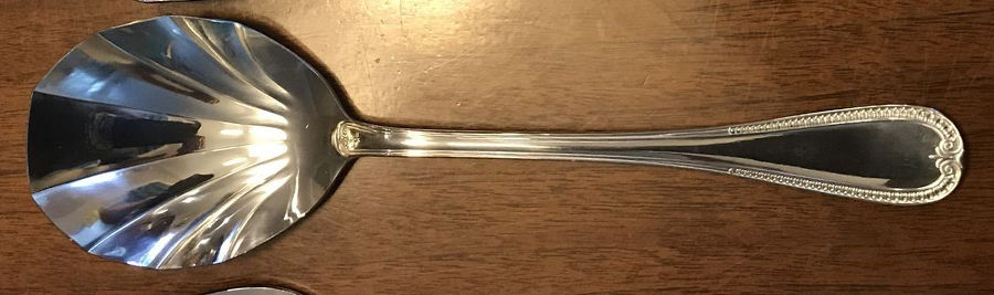 Royalty  Solid Shell Casserole Spoon by Towle Silver-1