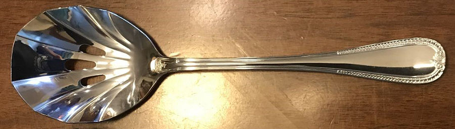 Royalty  Solid Pierced Casserole Spoon by Towle Silver-1
