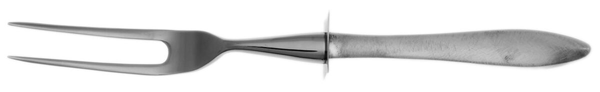 R.S.V.P. (Sterling, 1965, No Monograms) Small Steak Carving Fork with Stainless Prongs by Towle Silver-1