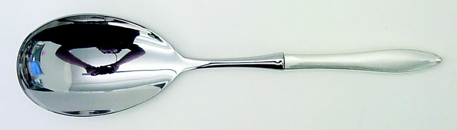 R.S.V.P. (Sterling, 1965, No Monograms) Salad Servng Spoon with Stainless Bowl by Towle Silver-1