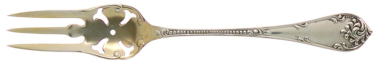 Rustic (Sterling, 1895) Old Style Pickle Fork by Towle Silver-1