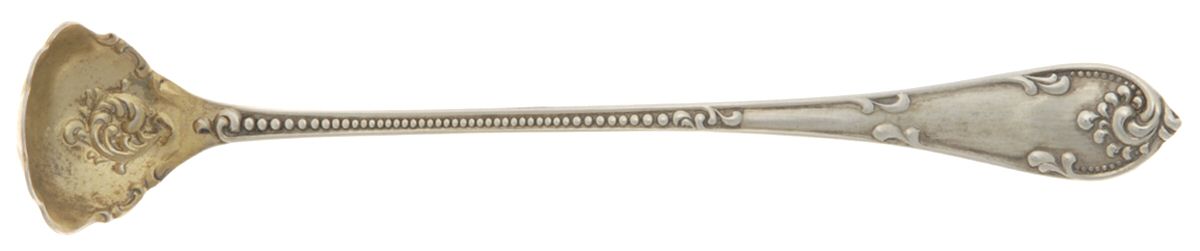 Rustic (Sterling, 1895) Mustard Spoon by Towle Silver-1