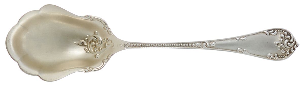 Rustic (Sterling, 1895) Sugar Shell Spoon by Towle Silver-1