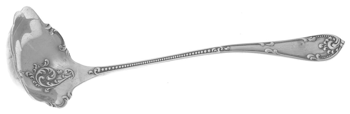 Rustic (Sterling, 1895) Solid Piece Cream Ladle by Towle Silver-1