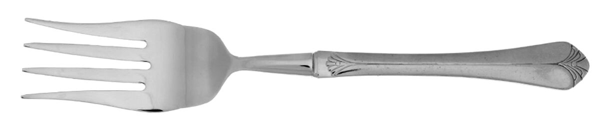 Santa Barbara (Stainless) Cold Meat Fork Large, Stainless Tines HC by Towle Silver-1
