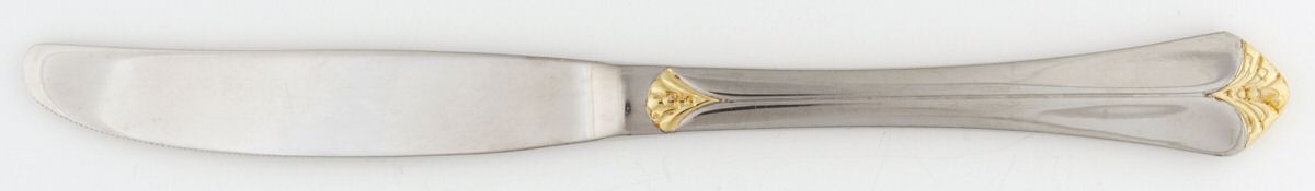 Santa Barbara Gold (Stainless) Modern Hollow Knife by Towle Silver-1