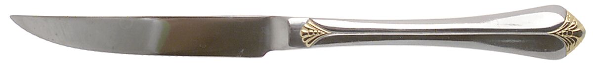 Santa Barbara Gold (Stainless) Individual Solid Handle Steak Knife by Towle Silver-1