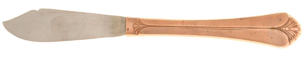 Santa Barbara-Rose Gold (Electroplate) Hollow Handle Master Butter Knife by Towle Silver-1