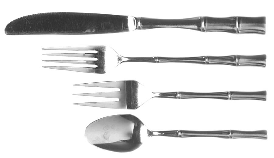 Satin Cane (Stainless) Fork by Towle Silver-1